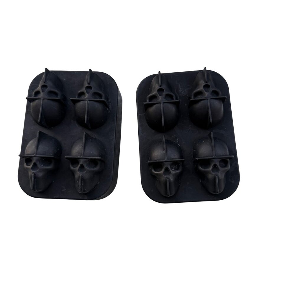 Silicone Skull Ice Cube Mold Trays For Halloween & Parties